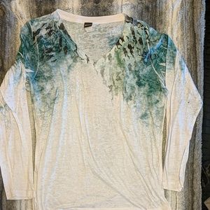 Cruel long sleeve Burnout Tee